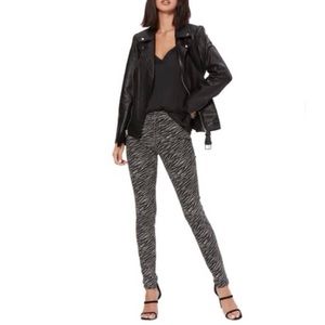 Paige “Hoxton” High Waist Skinny Jeans Zebra Print Sz 25 NWT